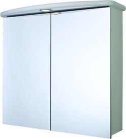 Croydex Cabinets 2 Door Bathroom Cabinet, Light & Shaver.  700x640x250mm.
