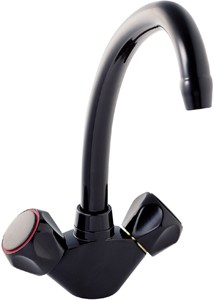 Deva Profile Dual Flow Kitchen Faucet With Swivel Spout (Mocca Brown)