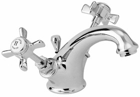 Deva Imperial Mono Basin Mixer Faucet With Pop Up Waste (Chrome).