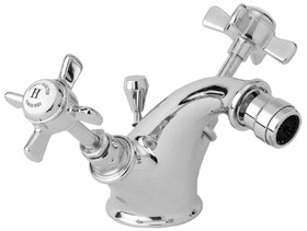 Deva Imperial Mono Bidet Mixer Faucet With Pop Up Waste (Chrome).