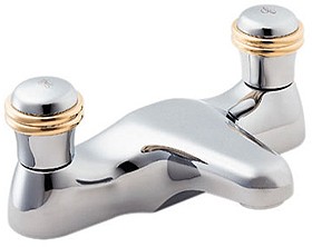 Deva Senate Bath Filler Faucet (Chrome And Gold).