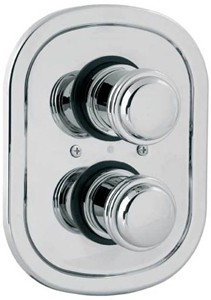 Deva Senate Thermostatic Concealed Shower Valve (Chrome).