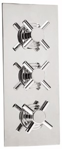 Deva TMV2 1/2" Triple Concealed Thermostatic Shower Valve (Chrome).