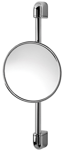 Geesa Hotel Height adjustable Mirror. 200mm round.