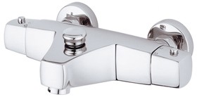 Vado Mix2 Wall mounted thermostatic bath shower mixer, no kit.