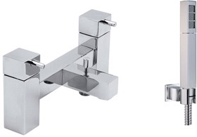 Vado Mix2 Deck mounted 2 faucet hole bath shower mixer with kit.