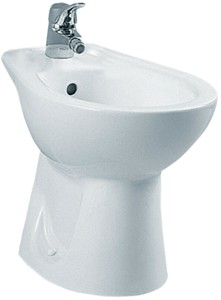 Hydra Bidet. Horizontal Outlet (1 Faucet Hole).  Size 235x545mm.