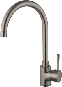 Hydra Chloe Kitchen Faucet With Swivel Spout (Brushed Steel).