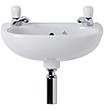 Ideal Standard Studio 2 Faucet Hole Wall Hung Basin With Hangers 455mm.