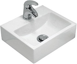 Jax Basins Trax Mini Cloakroom Basin. 320x270mm.