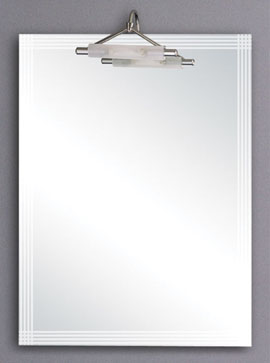 Hudson Reed Kinsale illuminated bathroom mirror.  Size 600x800mm.