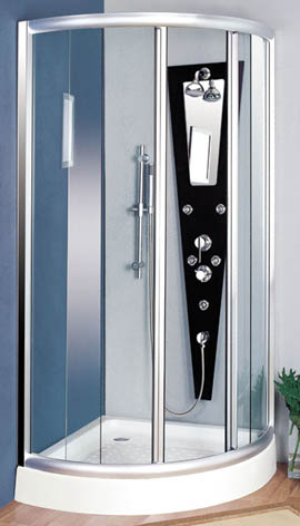 Lucy Oliva 900mm quandrant shower enclosure + tray