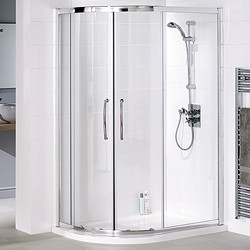 Lakes Classic Left Hand 1000x800 Offset Quadrant Shower Enclosure & Tray.