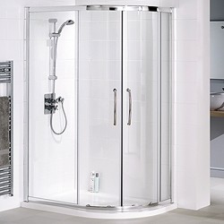 Lakes Classic Right Hand 1000x800 Offset Quadrant Shower Enclosure & Tray.