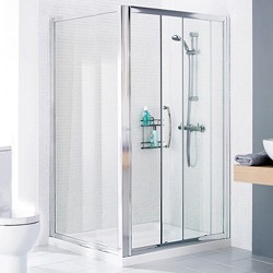 Lakes Classic 1000x900 Shower Enclosure, Slider Door & Tray (Left Handed).