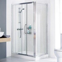 Lakes Classic 1400x1000 Shower Enclosure, Slider Door & Tray (Right Handed).