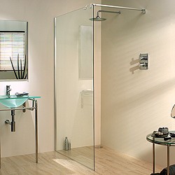 Lakes Italia 1000x1950 Glass Shower Screen & 900mm Arm. Left Handed.