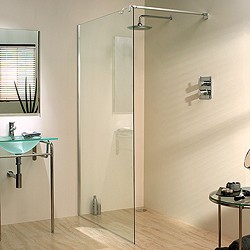 Lakes Italia 1200x1950 Glass Shower Screen & 800mm Arm. Left Handed.