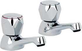 Mayfair Alpha Basin Faucets (Pair, Chrome).