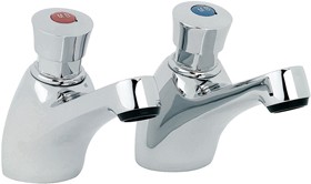 Mayfair Alpha Non Concussive Basin Faucets (Pair, Chrome).