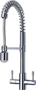 Mayfair Kitchen Groove Kitchen Mixer Faucet With Pull Out Rinser (Chrome).