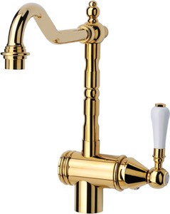 Mayfair Kitchen Rustique Traditional Kitchen Faucet With Swivel Spout (Gold).