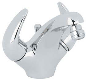 Mayfair Titan Mono Bidet Mixer Faucet With Pop Up Waste (Chrome).