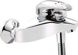 Mira Excel Wall Mounted Bath Shower Mixer Faucet With Shower Kit (Chrome).
