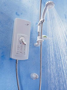 Mira Electric Showers Mira Advance ATL Flex 9kW in white & chrome.