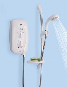 Mira Electric Showers Mira Sport 9.8kW in white & chrome.