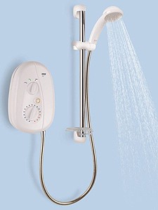 Mira Vie 10.8kW Electric Shower In White & Chrome.