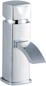 Crown Series A Basin Mixer Faucet With Push Button Waste (Chrome).