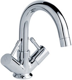 Crown Series 2 Economy Basin Mixer Faucet With Swivel Spout (Chrome).