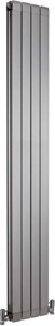 Crown Radiators Myrtle Vertical Radiator (Silver). 255x1800mm. 4105 BTU.