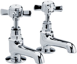 Crown Traditional Basin Faucets (Chrome).
