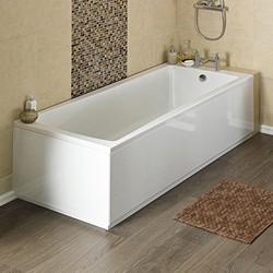 Crown Baths Linton Single Ended Acrylic Bath & Panels. 1700x750mm