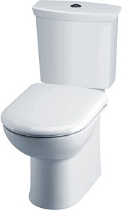 Crown Ceramics Otley Toilet With Push Flush Cistern & Soft Close Seat.