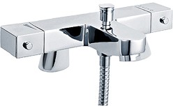 Crown Faucets Modern Thermostatic Bath Shower Mixer Faucet (Chrome).