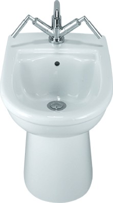 Aspen Back To Wall Bidet.  1 Faucet Hole.