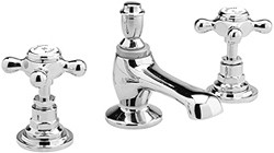 Hudson Reed Topaz 3 faucet hole basin mixer + free pop up waste