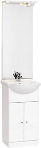 daVinci 450mm Contour Vanity Unit with ceramic basin, mirror and lights.