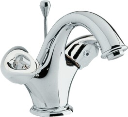 Loop Mono basin mixer faucet with loop handle + Free pop up waste