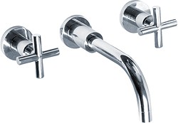 Ultra Helix X head 3 faucet hole wall mounted basin mixer faucet