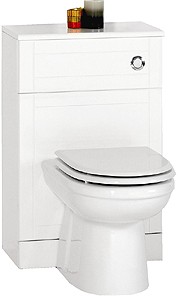 daVinci Monte Carlo complete back to wall toilet set in white.