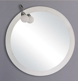 Reflections Bromley illuminated bathroom mirror.  Size 800mm diameter.