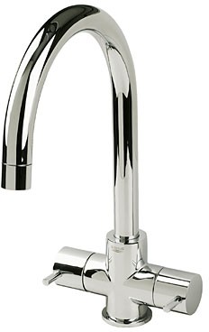 Kitchen Stylish Monobloc sink mixer faucet. 1/4 turn operation