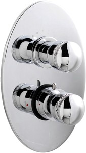 Ultra Contour Twin concealed thermostatic shower valve