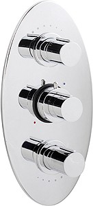 Ultra Ecco 3/4" Triple Concealed Thermostatic Shower Valve.