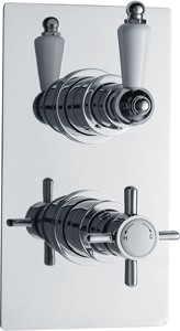 Ultra Beaumont Twin Thermostatic Shower Valve (Chrome)