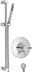 Hudson Reed Tec Dual Thermostatic Shower Valve, Slide Rail Kit & Handset.